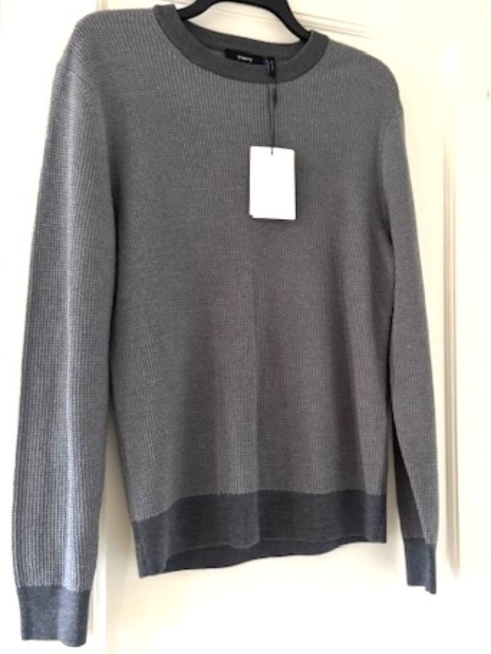 Theory Maden Crew  Novo Merino Wool Crewneck Sweater Minimalist Quiet Luxury - Picture 6 of 13